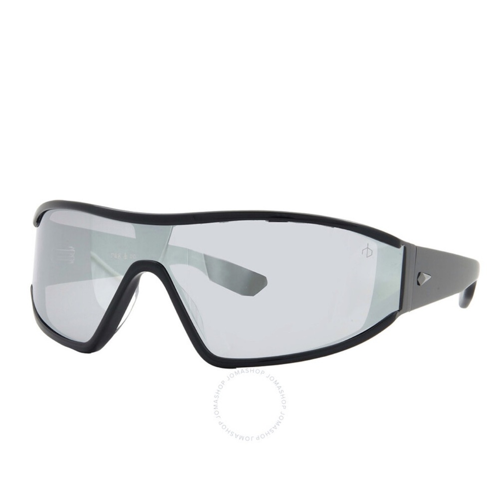 rag & bone Sleek Black Sunglasses with Reflective Lenses - Picture 4 of 7